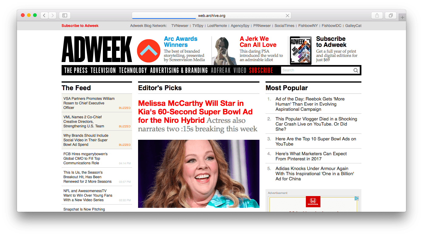 When did Adweek start looking like People Magazine? - Full Contact Advertising